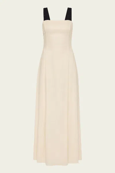Sir Ayla Tie Back Maxi Dress In Bone In Neutral