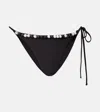 Sir Baci Beaded Bikini Bottoms In Black