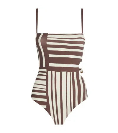 SIR BEADED LINOCUT SWIMSUIT