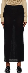 Sir Black Emmeline Midi Skirt In Black