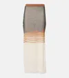 Sir Breeze Bandeau Striped Maxi Skirt In Multicoloured