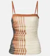 Sir Breeze Bandeau Striped Top In Multicoloured