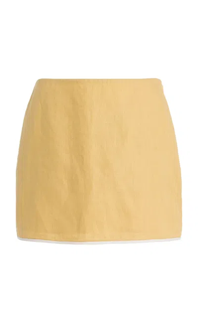 Sir Carlotta Linen Mini Skirt