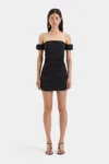 SIR CARMEN DRAPED MINI DRESS - BLACK / 3