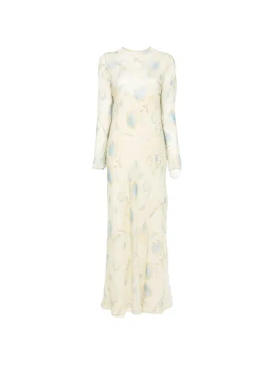 Sir Cecile Long Sleeve Dress In White