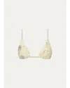 Sir Cecile String Triangle Bikini Top In Neutral