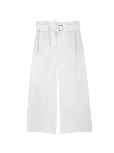 Sir Charlie Belted Trousers In White