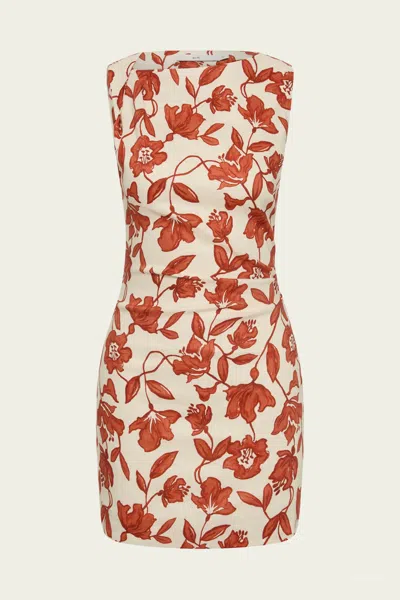 Sir Chloe Mini Dress In Tuileries In Red