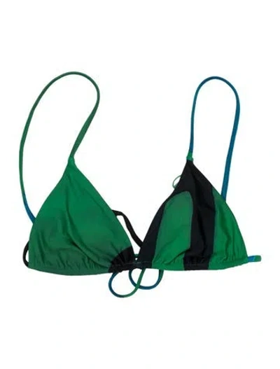 Pre-owned Sir Colorblock Pattern Top In Green