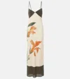 Sir Constance Floral Slip Dress In White