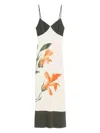 Sir Constance Floral Slip Dress In Neutrals