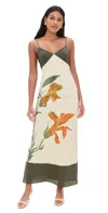 Sir Constance Floral Slip Dress In Iris Floral