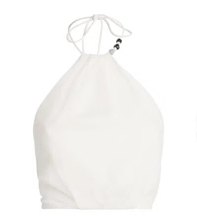 SIR COTTON AZURA HALTERNECK CROP TOP