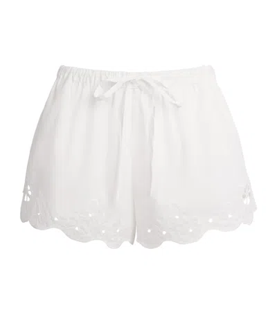 Sir . Cotton Klara Drawstring Shorts In White