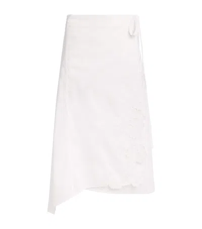 Sir . Cotton Klara Midi Skirt In Neutral