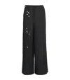 Sir Cotton Wide-leg Azura Trousers In Black