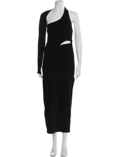 Pre-owned Sir Cowl Neck Long Dress In Blue