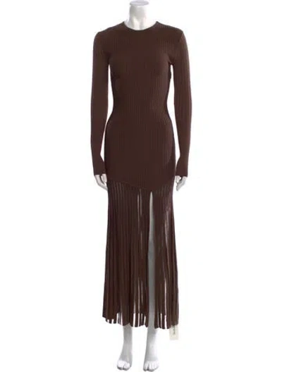Pre-owned Sir Crew Neck Long Dress