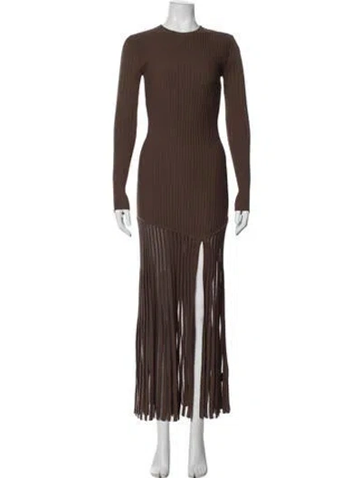 Pre-owned Sir Crew Neck Long Dress