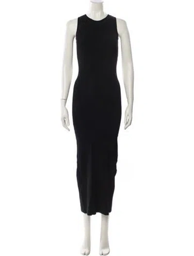 Pre-owned Sir Crew Neck Long Dress W/ Tags In Black