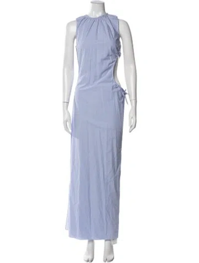 Pre-owned Sir Crew Neck Long Dress W/ Tags In Blue