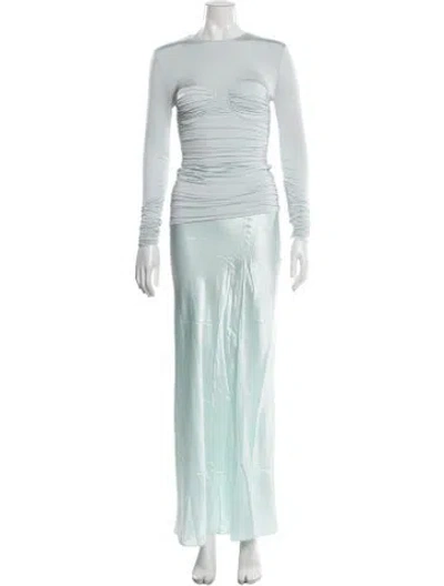 Pre-owned Sir Crew Neck Long Dress W/ Tags In Blue