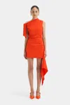 Sir Dahlia Mini Dress In Tangerine