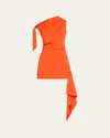 Sir Dahlia Mini Dress In Tangerine