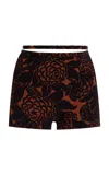 Sir Dawn Printed Swim Shorts In Black