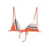 Sir Destino Striped-pattern Triangle Bikini Top In Multi