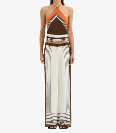 Sir Destino Tailored Pants In Pacha Stripe In Multi