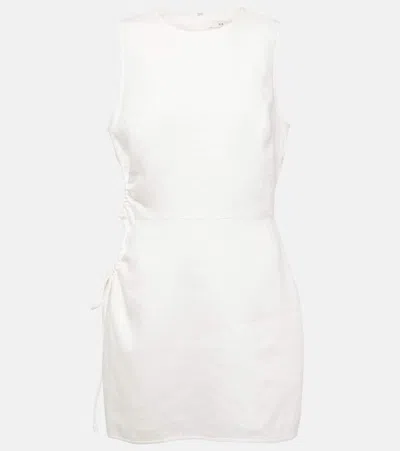 SIR D'ORSAY CUTOUT LINEN MINIDRESS 