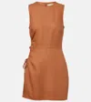 Sir D'orsay Linen Minidress
