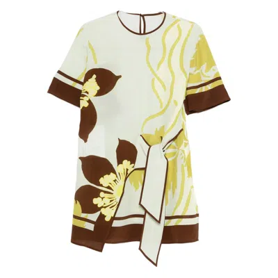 Sir Round-neck Dress In White