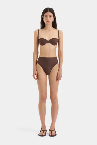 Sir Dunes Splice High Cut Brief In Chocolate