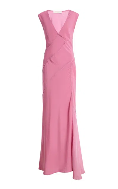 Sir . Elin Crepe De Chine Maxi Dress In Pink