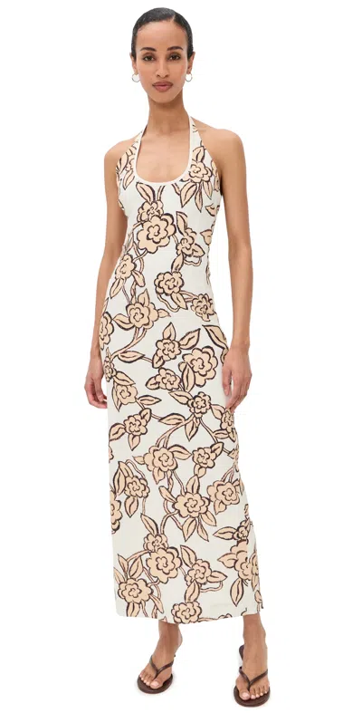 Sir Elodie Halter Midi Dress Patale In Multi