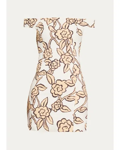 Sir Elodie Off-shoulder Mini Dress In White