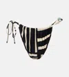 Sir Embellished Striped Bikini Bottoms In Multi