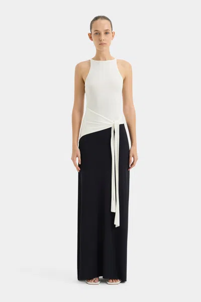 Sir Emery Tie Waist Dress In Black