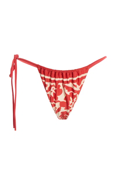 Sir . Exclusive String Tie Bikini Bottom In Red