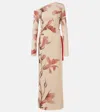 Sir Floral One-shoulder Maxi Dress In Multicoloured
