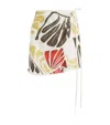 Sir Floral Print Julietta Mini Sarong In White