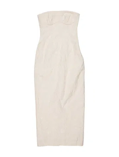 Pre-owned Sir Floral Print Knee-length Dress In White