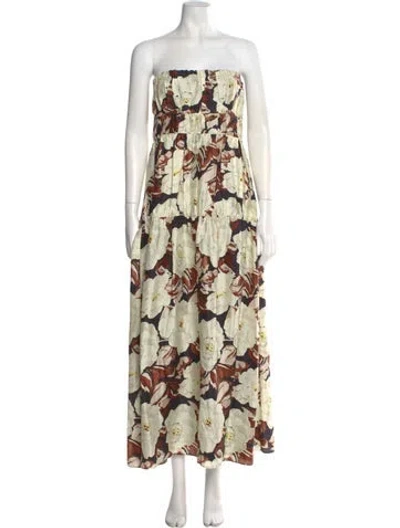 Pre-owned Sir Floral Print Mini Dress In Neutral