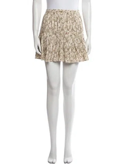 Pre-owned Sir Floral Print Mini Skirt In Blue