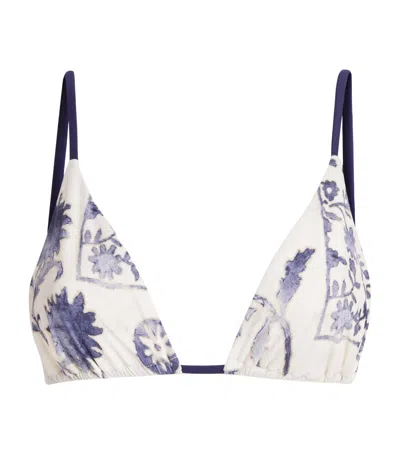 Sir . Floral Triangle Phillipa Bikini Top In Multi