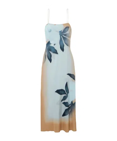 Sir Floral-print Silk Maxi Dress In Multi