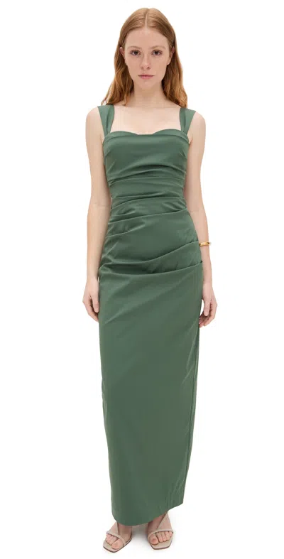 Sir Florent Balconette Gown Forest Green