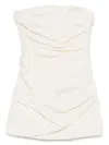 Sir Florent Strapless Mini Dress In Cream In Neutrals